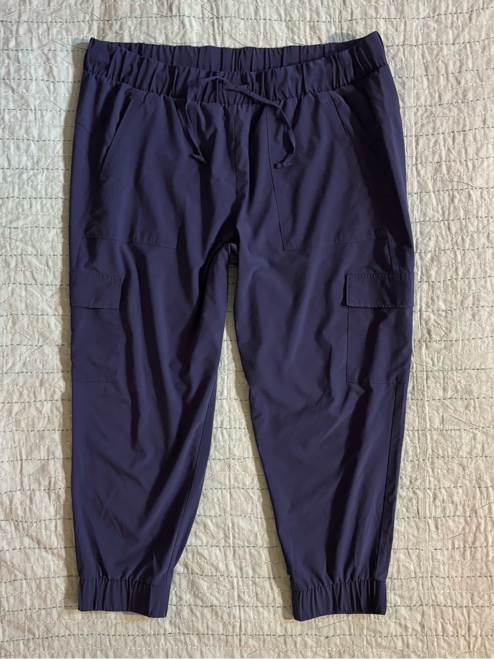 JoyLab Royal Blue Cargo Joggers XXL | Recycled Polyester Blend | Like New